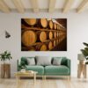 Wine Barrel Wall Decor - Peel and Stick Wall Decal, Vinyl Wall Decal ,Nature Wall Sticker, Wall Decor for Bedroom, Easy To apply, Wall Decor, Living Room Wall Sticker