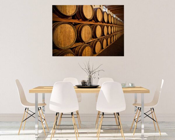 Wine Barrel Wall Decor - Peel and Stick Wall Decal, Vinyl Wall Decal ,Nature Wall Sticker, Wall Decor for Bedroom, Easy To apply, Wall Decor, Living Room Wall Sticker