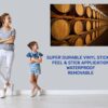 Wine Barrel Wall Decor - Peel and Stick Wall Decal, Vinyl Wall Decal ,Nature Wall Sticker, Wall Decor for Bedroom, Easy To apply, Wall Decor, Living Room Wall Sticker