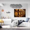 Wine Barrel Wall Decor - Peel and Stick Wall Decal, Vinyl Wall Decal ,Nature Wall Sticker, Wall Decor for Bedroom, Easy To apply, Wall Decor, Living Room Wall Sticker