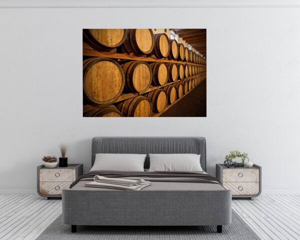 Wine Barrel Wall Decor - Peel and Stick Wall Decal, Vinyl Wall Decal ,Nature Wall Sticker, Wall Decor for Bedroom, Easy To apply, Wall Decor, Living Room Wall Sticker