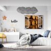 Wine Barrel Wall Decor - Peel and Stick Wall Decal, Vinyl Wall Decal ,Nature Wall Sticker, Wall Decor for Bedroom, Easy To apply, Wall Decor, Living Room Wall Sticker