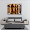 Wine Barrel Wall Decor - Peel and Stick Wall Decal, Vinyl Wall Decal ,Nature Wall Sticker, Wall Decor for Bedroom, Easy To apply, Wall Decor, Living Room Wall Sticker