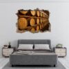 Wine Barrel Wall Decor - Peel and Stick Wall Decal, Vinyl Wall Decal ,Nature Wall Sticker, Wall Decor for Bedroom, Easy To apply, Wall Decor, Living Room Wall Sticker