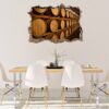 Wine Barrel Wall Decor - Peel and Stick Wall Decal, Vinyl Wall Decal ,Nature Wall Sticker, Wall Decor for Bedroom, Easy To apply, Wall Decor, Living Room Wall Sticker