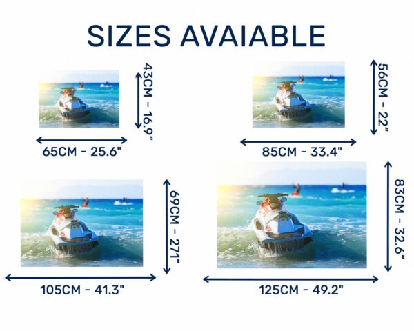 Jet Ski - Sport Wall Decal, Bedroom Wall Sticker, Self Adhesive Wall Decal, Wall Art Sport, Printable Wall Art