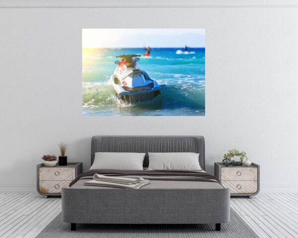 Jet Ski - Sport Wall Decal, Bedroom Wall Sticker, Self Adhesive Wall Decal, Wall Art Sport, Printable Wall Art