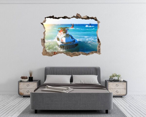 Jet Ski - Sport Wall Decal, Bedroom Wall Sticker, Self Adhesive Wall Decal, Wall Art Sport, Printable Wall Art