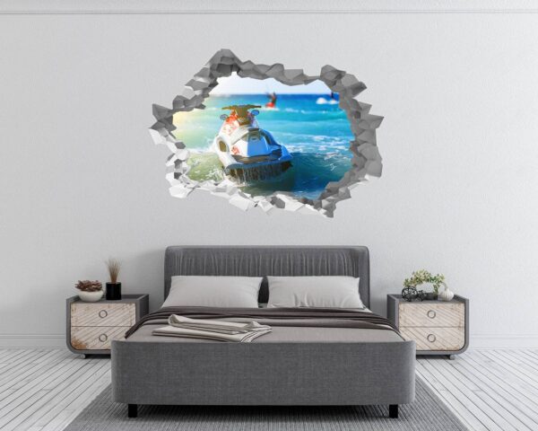 Jet Ski - Sport Wall Decal, Bedroom Wall Sticker, Self Adhesive Wall Decal, Wall Art Sport, Printable Wall Art