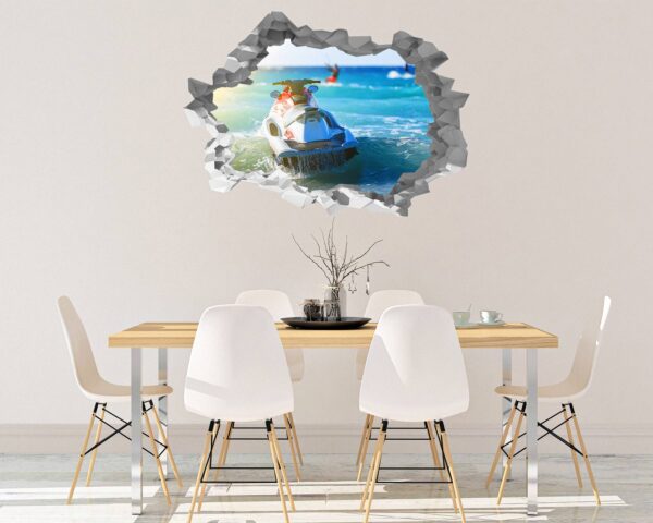 Jet Ski - Sport Wall Decal, Bedroom Wall Sticker, Self Adhesive Wall Decal, Wall Art Sport, Printable Wall Art