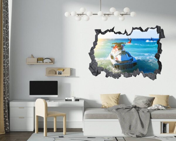 Jet Ski - Sport Wall Decal, Bedroom Wall Sticker, Self Adhesive Wall Decal, Wall Art Sport, Printable Wall Art