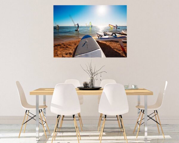 Surfing Wall Decal - Sport Theme Wall Decor, Living Room Wall Art, Wall Decal Sports, Digital print, Removable Wall Sticker