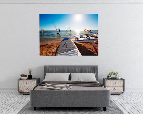 Surfing Wall Decal - Sport Theme Wall Decor, Living Room Wall Art, Wall Decal Sports, Digital print, Removable Wall Sticker