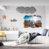 Surfing Wall Decal - Sport Theme Wall Decor, Living Room Wall Art, Wall Decal Sports, Digital print, Removable Wall Sticker