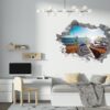 Surfing Wall Decal - Sport Theme Wall Decor, Living Room Wall Art, Wall Decal Sports, Digital print, Removable Wall Sticker