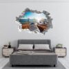 Surfing Wall Decal - Sport Theme Wall Decor, Living Room Wall Art, Wall Decal Sports, Digital print, Removable Wall Sticker