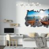 Surfing Wall Decal - Sport Theme Wall Decor, Living Room Wall Art, Wall Decal Sports, Digital print, Removable Wall Sticker