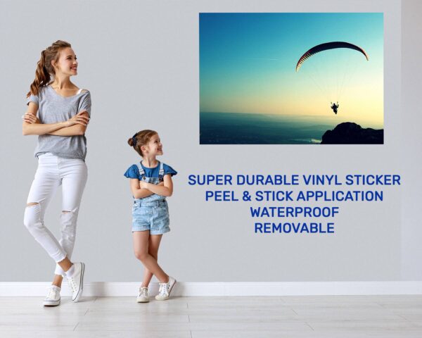 Paragliding Sport - Sport Wall Sticker, Bedroom Wall Sticker, Wall Art Sport, Printable Wall Art, Removable Wall Sticker