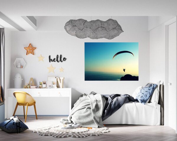 Paragliding Sport - Sport Wall Sticker, Bedroom Wall Sticker, Wall Art Sport, Printable Wall Art, Removable Wall Sticker