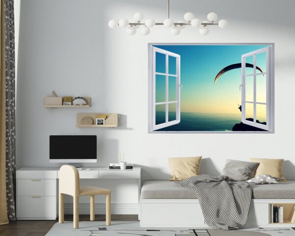 Paragliding Sport - Sport Wall Sticker, Bedroom Wall Sticker, Wall Art Sport, Printable Wall Art, Removable Wall Sticker