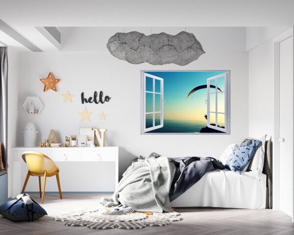 Paragliding Sport - Sport Wall Sticker, Bedroom Wall Sticker, Wall Art Sport, Printable Wall Art, Removable Wall Sticker