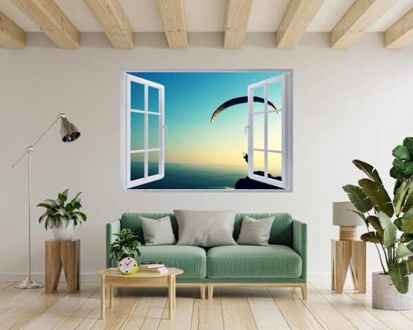 Paragliding Sport - Sport Wall Sticker, Bedroom Wall Sticker, Wall Art Sport, Printable Wall Art, Removable Wall Sticker