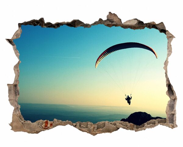 Paragliding Sport - Sport Wall Sticker, Bedroom Wall Sticker, Wall Art Sport, Printable Wall Art, Removable Wall Sticker