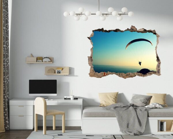 Paragliding Sport - Sport Wall Sticker, Bedroom Wall Sticker, Wall Art Sport, Printable Wall Art, Removable Wall Sticker