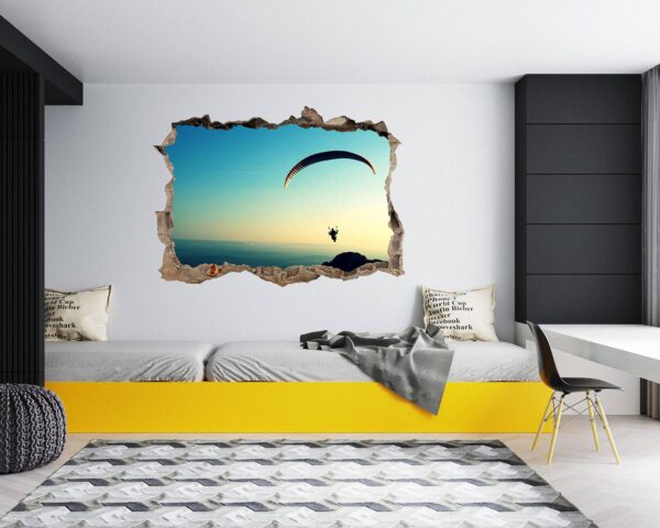 Paragliding Sport - Sport Wall Sticker, Bedroom Wall Sticker, Wall Art Sport, Printable Wall Art, Removable Wall Sticker