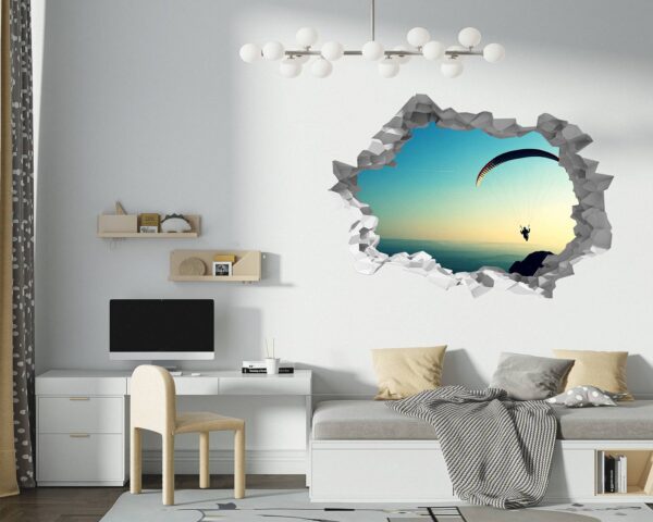 Paragliding Sport - Sport Wall Sticker, Bedroom Wall Sticker, Wall Art Sport, Printable Wall Art, Removable Wall Sticker