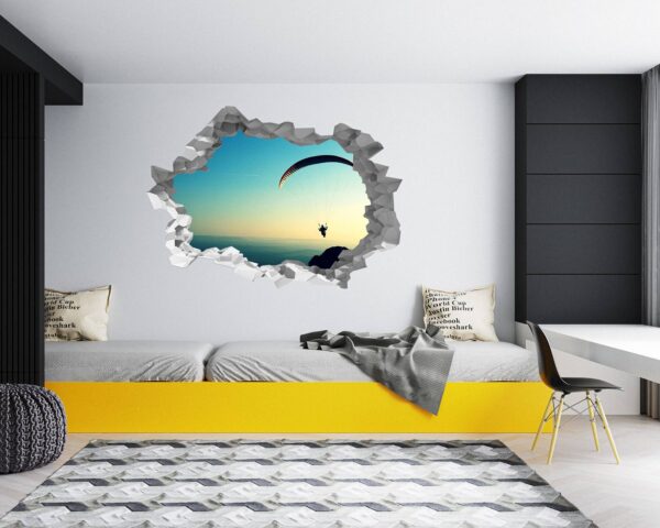 Paragliding Sport - Sport Wall Sticker, Bedroom Wall Sticker, Wall Art Sport, Printable Wall Art, Removable Wall Sticker