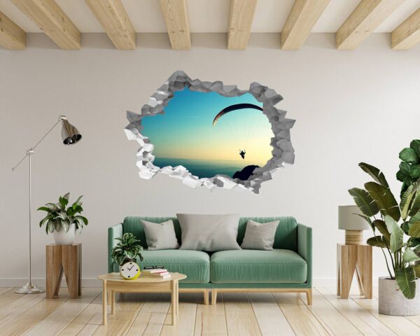 Paragliding Sport - Sport Wall Sticker, Bedroom Wall Sticker, Wall Art Sport, Printable Wall Art, Removable Wall Sticker