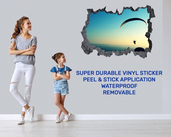 Paragliding Sport - Sport Wall Sticker, Bedroom Wall Sticker, Wall Art Sport, Printable Wall Art, Removable Wall Sticker