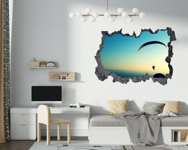 Paragliding Sport - Sport Wall Sticker, Bedroom Wall Sticker, Wall Art Sport, Printable Wall Art, Removable Wall Sticker