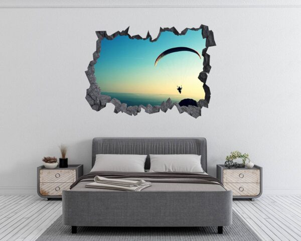 Paragliding Sport - Sport Wall Sticker, Bedroom Wall Sticker, Wall Art Sport, Printable Wall Art, Removable Wall Sticker