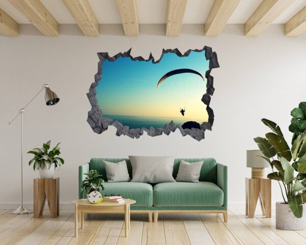 Paragliding Sport - Sport Wall Sticker, Bedroom Wall Sticker, Wall Art Sport, Printable Wall Art, Removable Wall Sticker