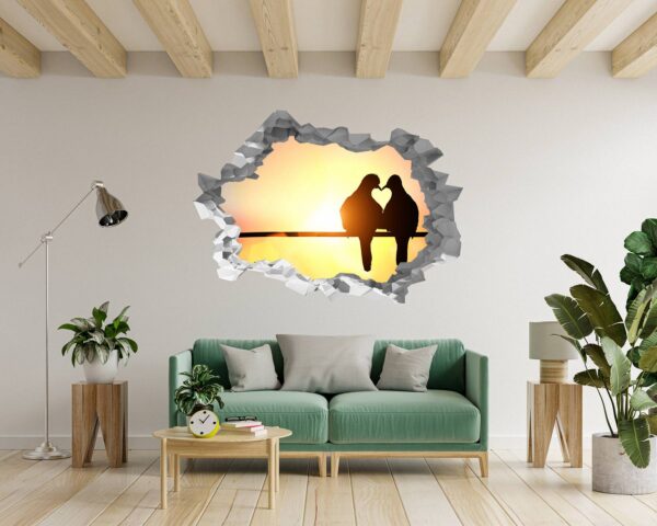 Pigeon Wall Sticker - Self Adhesive Wall Decal, Animal Wall Decal, Bedroom Wall Sticker, Removable Vinyl, Wall Decoration