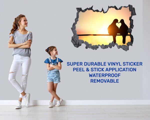 Pigeon Wall Sticker - Self Adhesive Wall Decal, Animal Wall Decal, Bedroom Wall Sticker, Removable Vinyl, Wall Decoration