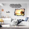 Pigeon Wall Sticker - Self Adhesive Wall Decal, Animal Wall Decal, Bedroom Wall Sticker, Removable Vinyl, Wall Decoration