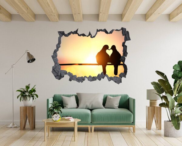 Pigeon Wall Sticker - Self Adhesive Wall Decal, Animal Wall Decal, Bedroom Wall Sticker, Removable Vinyl, Wall Decoration