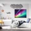 Night Sky Wall Decal - Peel and Stick Wall Decal, Aurora Borealis Wall Art, Vinyl Wall Decal, Wall Decor for Bedroom, Easy To apply, Wall Decor, Living Room Wall Sticker