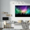 Aurora Borealis Wall Art - Peel and Stick Wall Decal, Nature Wall Sticker, Vinyl Wall Decal, Wall Decor for Bedroom, Easy To apply, Wall Decor, Living Room Wall Sticker