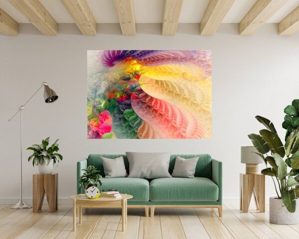 Colorfull Abstract - Self Adhesive Wall Sticker, Abstract Wall Décor, Vedroom Wall Decal, Vinyl Sticker, Art Print, Room Décor