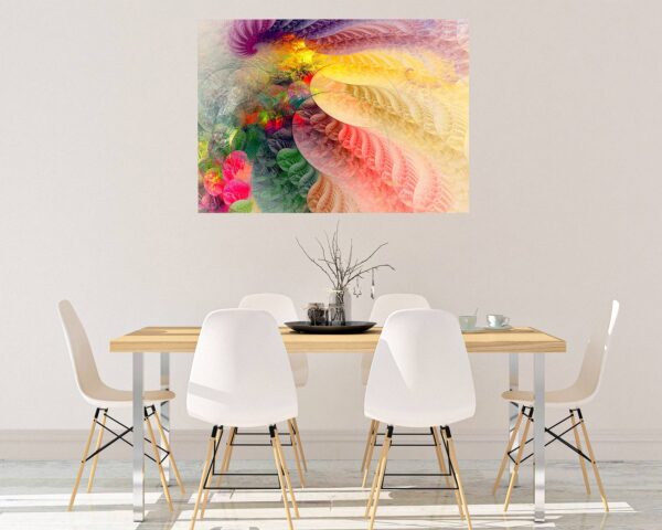 Colorfull Abstract - Self Adhesive Wall Sticker, Abstract Wall Décor, Vedroom Wall Decal, Vinyl Sticker, Art Print, Room Décor