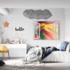 Colorfull Abstract - Self Adhesive Wall Sticker, Abstract Wall Décor, Vedroom Wall Decal, Vinyl Sticker, Art Print, Room Décor