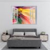 Colorfull Abstract - Self Adhesive Wall Sticker, Abstract Wall Décor, Vedroom Wall Decal, Vinyl Sticker, Art Print, Room Décor