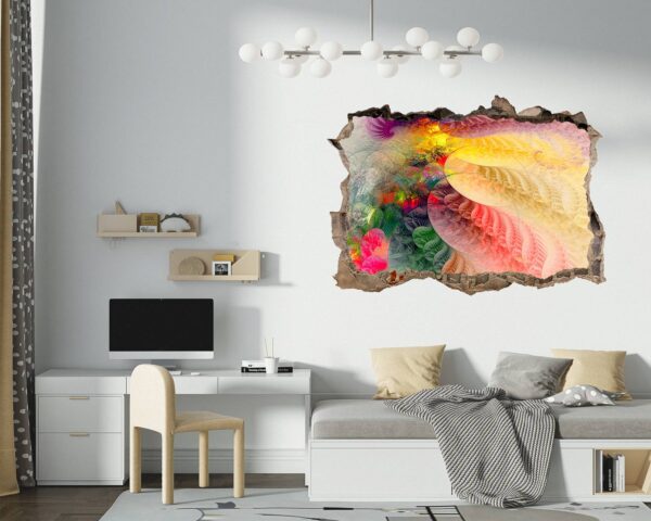 Colorfull Abstract - Self Adhesive Wall Sticker, Abstract Wall Décor, Vedroom Wall Decal, Vinyl Sticker, Art Print, Room Décor