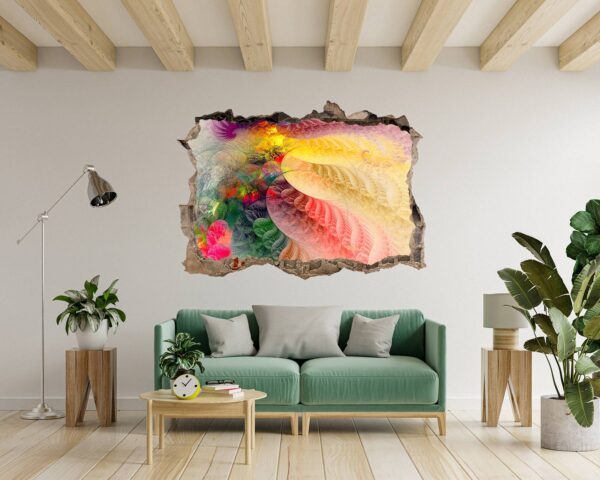 Colorfull Abstract - Self Adhesive Wall Sticker, Abstract Wall Décor, Vedroom Wall Decal, Vinyl Sticker, Art Print, Room Décor