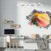 Colorfull Abstract - Self Adhesive Wall Sticker, Abstract Wall Décor, Vedroom Wall Decal, Vinyl Sticker, Art Print, Room Décor