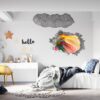 Colorfull Abstract - Self Adhesive Wall Sticker, Abstract Wall Décor, Vedroom Wall Decal, Vinyl Sticker, Art Print, Room Décor